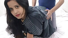 Pooja Bhabhi Enjoying Hot Sex In Blue Sari